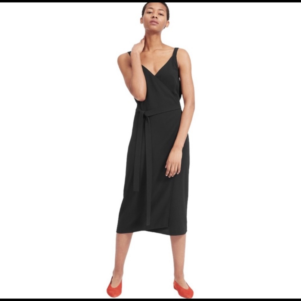 Everlane Japanese GoWeave Tank Wrap Dress 2